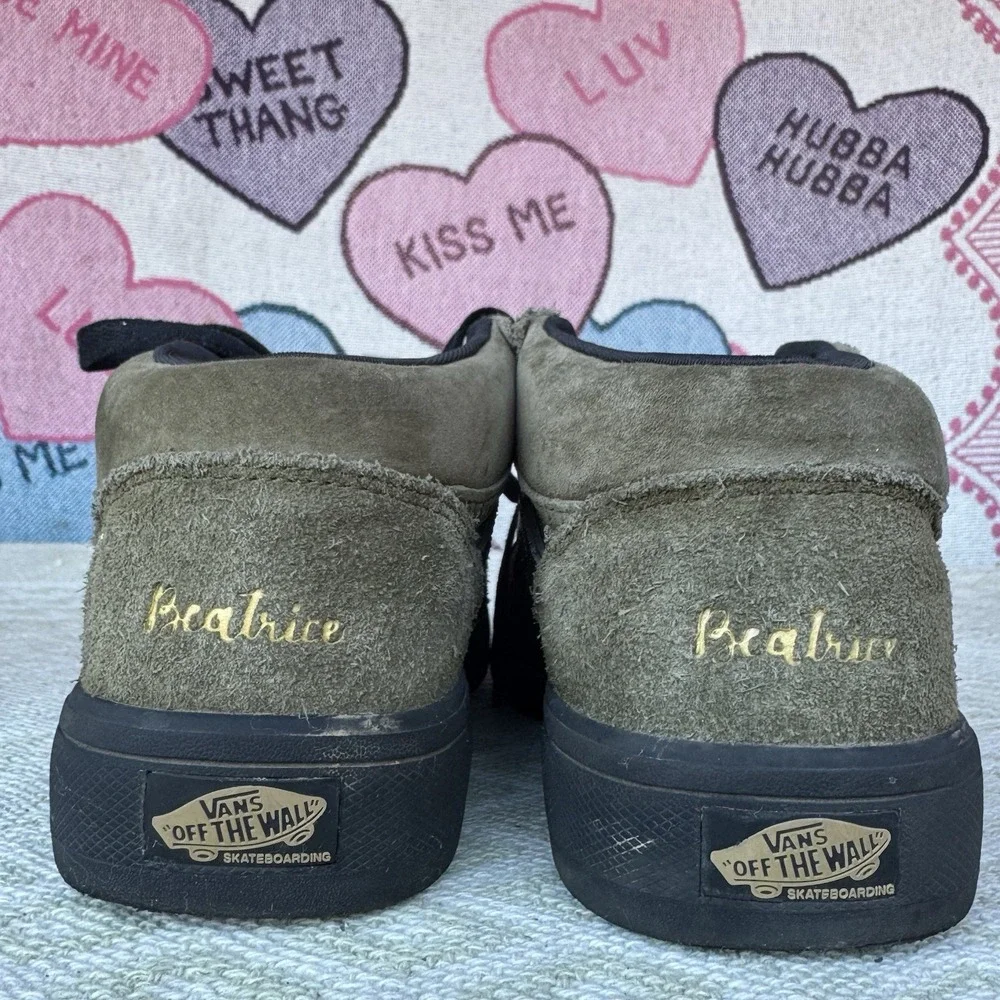 Size 6.5 - Vans Zahba Mid Beatrice Domond Dark Olive‎ Men's Shoes